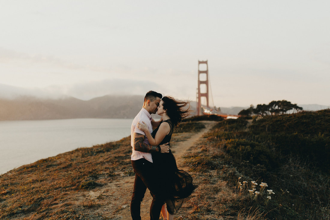 Golden Gate Bridge San Francisco Engagement Bay Area Wedding Photography