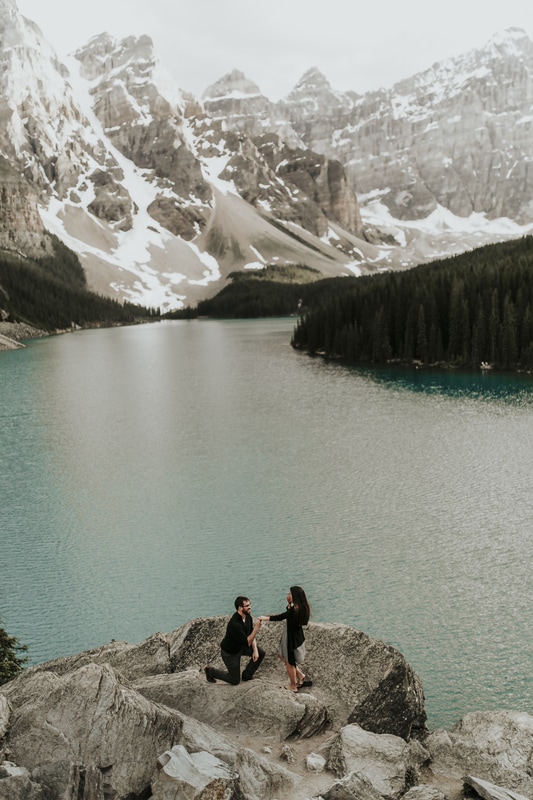 Moraine Lake Proposal in Banff