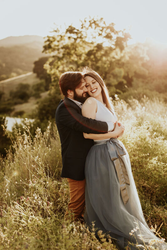 San Francisco Bay Area Wildflower Engagement Photography
