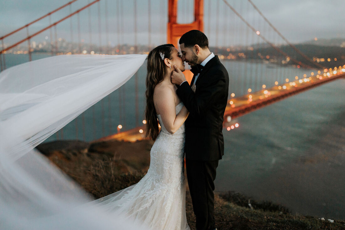 Marin Headlands Golden Gate Bridge San Francisco Elopement
