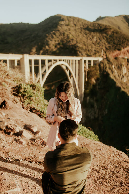 Big Sur Bixby Bridge Proposal Photographer