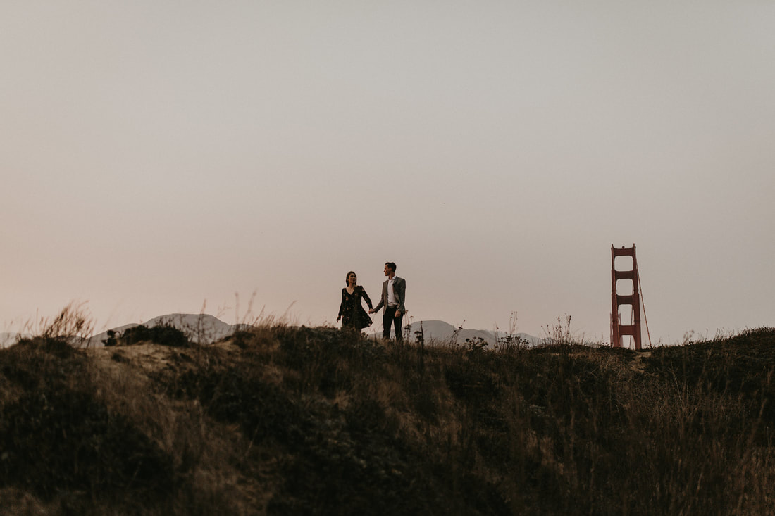 Golden Gate Bridge Proposal Elopement San Francisco Bay Area California Wedding Engagement Photographer