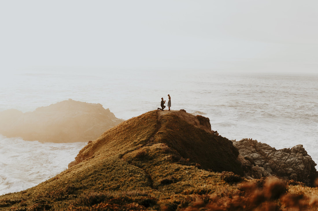 Big Sur Proposal Elopement San Francisco Bay Area California Wedding Engagement Photographer