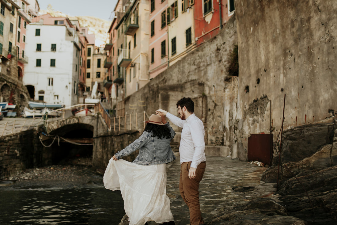 Engagement Elopement Photography in Riomaggore, Cinque Terre, Italy