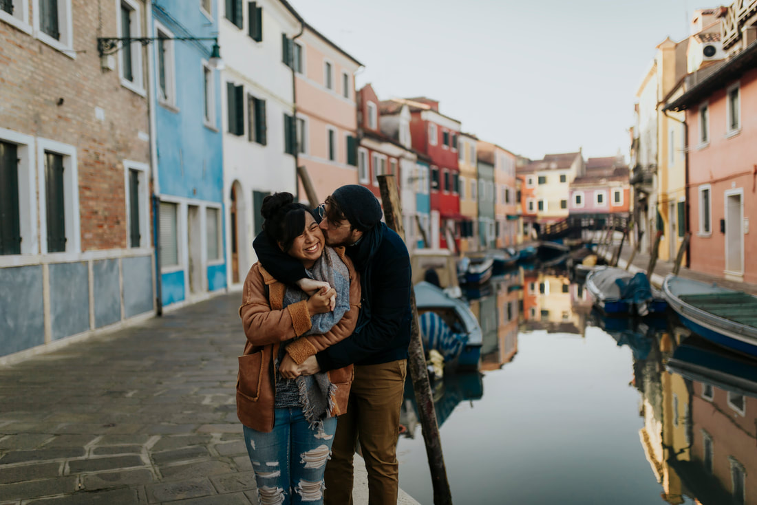 Italy Engagement Photography in Murano, Venice