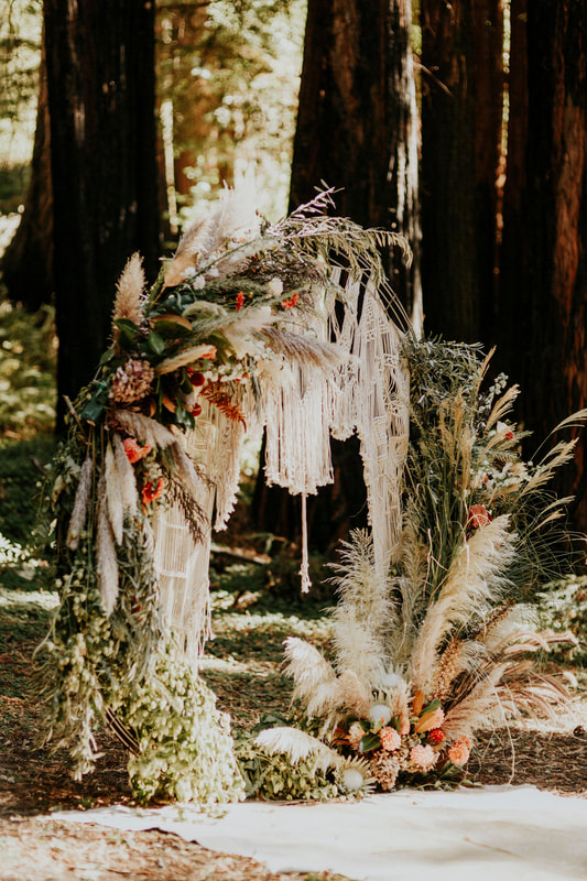 Boho Redwoods Slowcoast Laughing Canyon Wedding | Santa Cruz Wedding Photographer