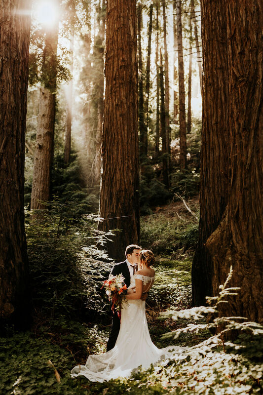 Boho Redwoods Slowcoast Wedding Santa Cruz Wedding Photographer