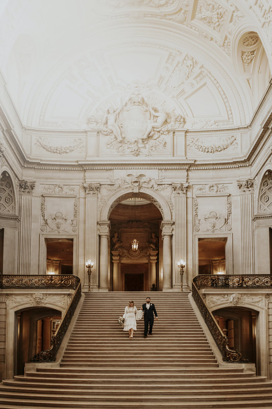 SF City Hall Elopement San Francisco Bay Area California Wedding Engagement Photographer