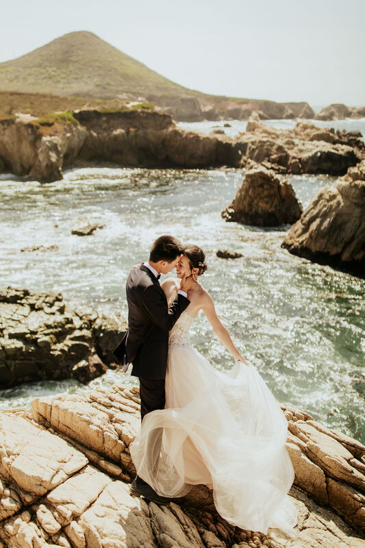 Big Sur Wind and Sea Wedding Photographer