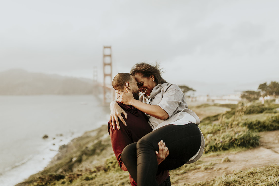Presidio Golden Gate Bridge San Francisco Bay Area California Wedding Engagement Photographer