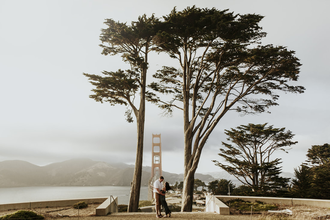 Golden Gate Bridge San Francisco Engagement Bay Area California Wedding Photographer
