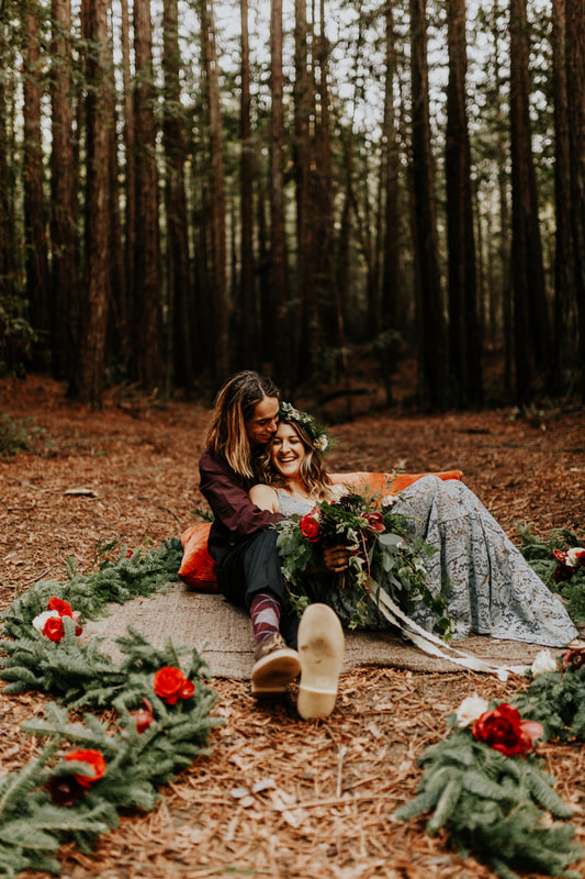 Santa Cruz Redwoods Elopement San Francisco Bay Area California Wedding Engagement Photographer